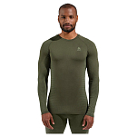 Odlo 196192-10784-S Топ Crew Neck Производительность Теплый Эко Зеленый Deep Depths S