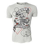 Hotspot design TS-PK01001S02 Футболка с коротким рукавом The King of Carpfishing Серый Light Grey M