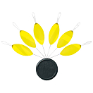 Купить Sunset 88BOAM010 Micro Big Eye Скрепки Для Бумаг Желтый Fluo Yellow 7 x 15 mm  7ft.ru в интернет магазине Семь Футов