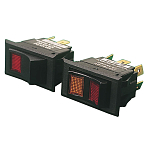 Sea-dog line 354-4202531 DPDT Rocker Illuminating Выключатель Черный Red / Yellow