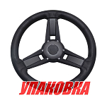 Рулевое колесо GIAZZA хром черный, д.350 мм (упаковка из 4 шт.) Gussi 3GZA3571_pkg_4