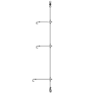 Купить Lineaeffe 5644954 связанный крючок Triple Power 1.65 m Clear / Grey 6 7ft.ru в интернет магазине Семь Футов
