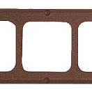 Triple mounting kit brown, 14.669.02