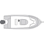 Carver industries 500-79011 Чехол для лодки Flex Fit Pro Fishing 17-19 футов Grey 49x34x34 17´-19´