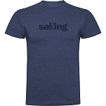 Kruskis CA65500586S285 Футболка с коротким рукавом Word Sailing Голубой Denim Blue 2XL