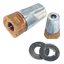 Купить Oem marine SAELAVI1030 A2 DIN7991 TFHC 50 mm Резьбовой мундштук Серебристый Grey / Bronze 7ft.ru в интернет магазине Семь Футов
