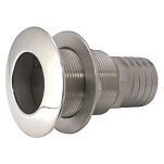 Attwood ATT-66553-1 Barbed 1-1/2´´ шпигат клапан Серебристый Stainless Steel