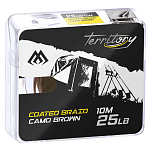 Mikado AMC-CB35/CB Coated Плетеная леска 10 м Коричневый Camo Brown 35 Lbs 