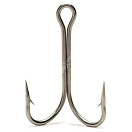 Купить ZunZun 018203 820-SS Двойной Крючок 100 единицы Серый Nickel 2/0  7ft.ru в интернет магазине Семь Футов