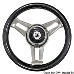 Steering wheel 3-spoke Ø. mm 350 Carbon look, 45.125.02