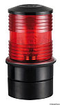 Круговой огонь Utility 360° 12В 10Вт 60x90мм красного цвета с корпусом из чёрного поликарбоната для судов до 20м, Osculati 11.134.01