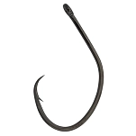 Hayabusa HAYAM186BN30 одноглазый крючок Circle Light  Black Nickel 3/0