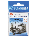 Купить Flashmer RSFS4 Rolling+Faster Snap Вертлюги Коричневый Brown 4  7ft.ru в интернет магазине Семь Футов