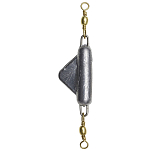 Kinetic F636-259-204 Antikink Sinker Вести 2 единицы Серебристый Zinc 50 g 
