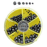 Kamasaki 54106060 Gold Star Mini Ассортимент свинцов Split Shot  Black 0.1-0.6 g