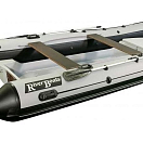 Лодка РИБ (RIB) RiverBoats RB 430, черно-серый, накладка на рундук, утка, корпус графит RBRIB430-N-U-BGG