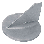 Martyr anodes 194-CM31640M Mercury Накладка из магния Серебристый