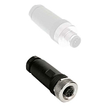 Maretron FA-CF-ST Micro Присоединяемые разъемы среднего поля Черный Black Straight Female 