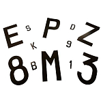 Euromarine 070125 Q Пластиковые наклейки с буквами Белая White 70 mm