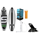 Safe waterman hc100.006 Надувной комплект для падлбординга CX-2 9´0´´ White / Black / Green 132x56x35 274.3 cm