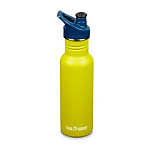 Klean kanteen 1008436 Classic Бутылка из нержавеющей стали 532ml Спорт крышка Желтый Green Apple