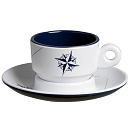 Купить Кофейный набор Marine Business Northwind 15006 Ø65мм 47мм 6шт из белого/синего меламина 7ft.ru в интернет магазине Семь Футов
