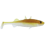 Westin P117-309-050 Мягкий приманка Stanlet The Stickleback Shadtail 7g 90 mm 30 Единицы Motoroil Gold