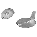 Tecnoseal 2626910 Manta/Barracuda цинковый ребристый анод  Silver 95 x 55 mm 