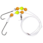 Zebco 4255002 Flatty Wishbone Связанные Крючки Серебристый Yellow / Orange