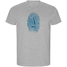 Купить Kruskis CA66900258S198 Футболка с коротким рукавом Sailor Fingerprint ECO Серый Heather Grey M 7ft.ru в интернет магазине Семь Футов