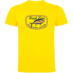 Kruskis CA65500603C074 Футболка с коротким рукавом Fresh Tuna Желтый Yellow 3XL