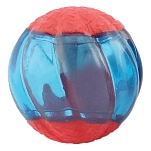 Zeus 96290 Двойной пищалка и светоотражающий мяч для собаки Голубой Blue / Red 6.3 cm