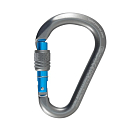KONG HMS CLASSIC SCREW SLEEVE Алюминиевый карабин / серый/голубой