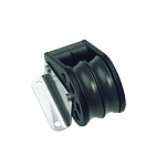 Barton marine 7803250 400kg 10 mm Двойной вертикальный шкив Серебристый Black 45 x 75 mm