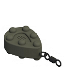 Carp expert FL241900 Go Green Stubby Поворотный провод Серебристый Dark Green 100 g