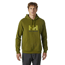 Купить Helly hansen 33977_461-S Толстовка с капюшоном Logo Зеленый Olive Green S 7ft.ru в интернет магазине Семь Футов