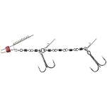 Mikado HDJ-12-08 связанный крючок Jaws Double Evo Stinger XL Grey 2/0