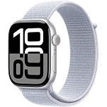 Apple MWWD3QL/A  Watch Series 10 GPS 42mm Sport Band Серебристый Silver Aluminium / Blue Cloud
