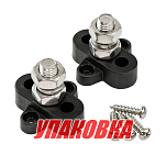 Клемма-штифт одинарная, M10, черная/черная (упаковка из 30 шт.) Marine Rocket 4620136060035_pkg_30