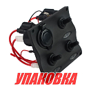 Панель бортового питания 3 переключателя, разъем прикуривателя, индикация (упаковка из 8 шт.) Easterner C91339LED_pkg_8