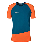 Rock experience REMT01661-C869-XL Базовый слой с коротким рукавом Merlin Оранжевый Moroccan Blue / Flame XL