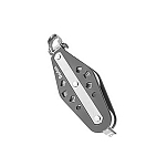 Barton marine 7802431 370kg 8 mm Одиночный поворотный шкив Fiddle с канатной опорой Серебристый Black 35 x 155 mm 