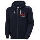 Купить Helly hansen 34163_597-L Толстовка на молнии Logo Голубой Navy L 7ft.ru в интернет магазине Семь Футов