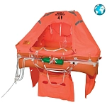 Lalizas 502110 Спасательный плот ISO Atlantic II 10C Orange 86x60x29