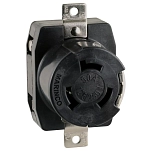 Marinco 6369CR Блокирующая розетка 50A 125/250V С кабелем Черный Black