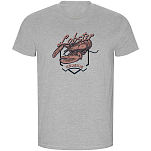 Kruskis CA66900258C067 Футболка с коротким рукавом Seafood Lobster ECO Серый Heather Grey M