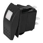 Euromarine 050066 On-Off 3 Контакты Водонепроницаемый Рокер выключатель Black 21 x 36 mm