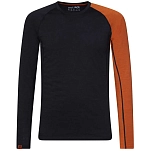 Rock experience REMT01901-D120-XXL Базовый слой с длинным рукавом Makani 2.0 Черный Caviar / Rust 2XL