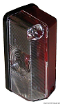 Боковой габаритный фонарь с плоским основанием Бело / Красный, Osculati 02.022.01