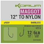 Korum K0310211 безбородый связанный крючок Xpert Maggot Black Nickel 16